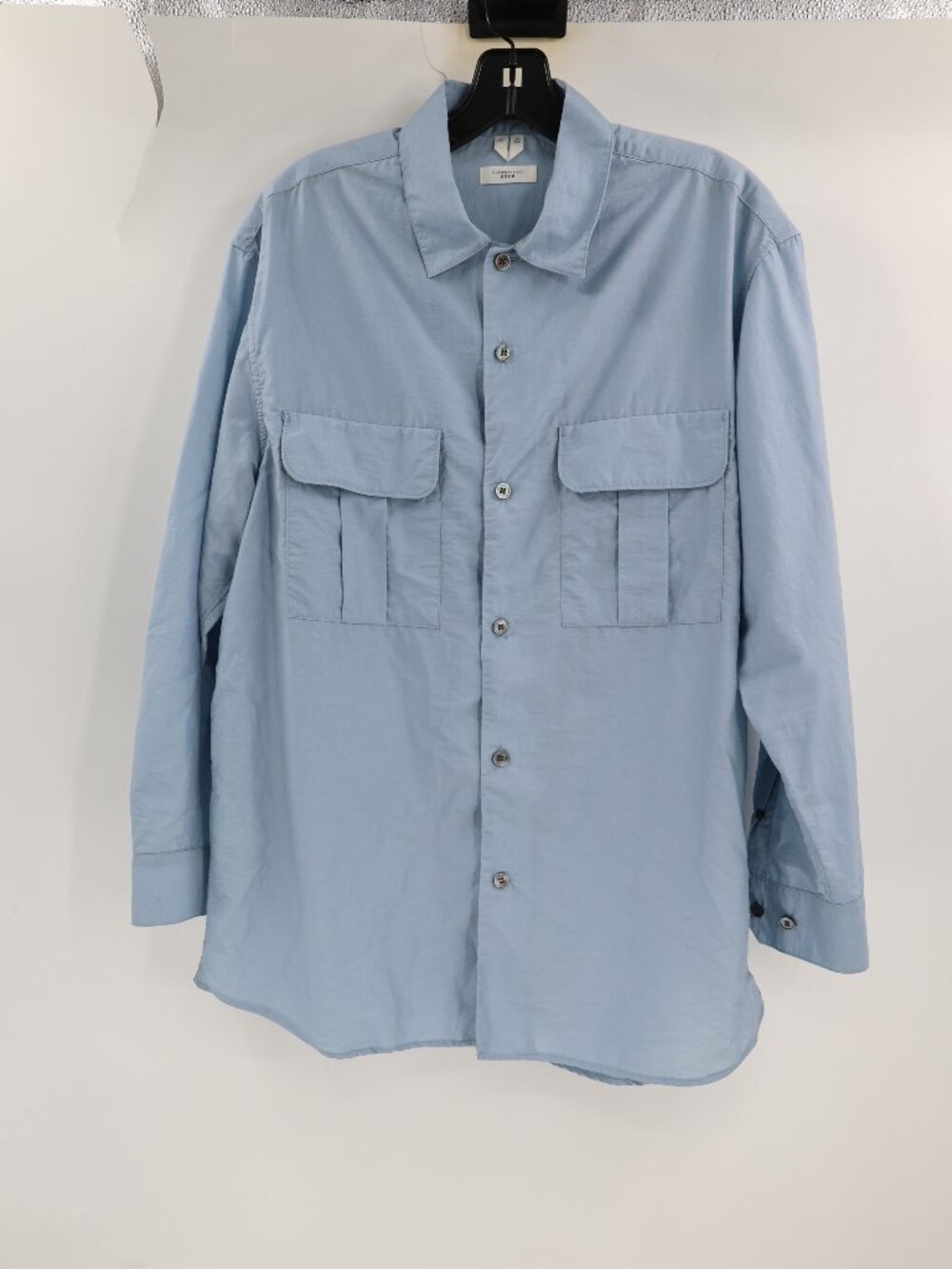 Arket Shirt Womens 44 EU Oversized Fit Lyocell Linen Blend Long Sleeve Button Up